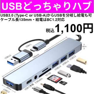 USBどっちゃりハブ