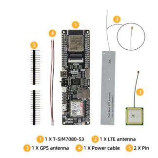 6/末再開予定[H606]T-SIM7080G-S3(NB-IoT/Cat-M&ESP32搭載ボード)